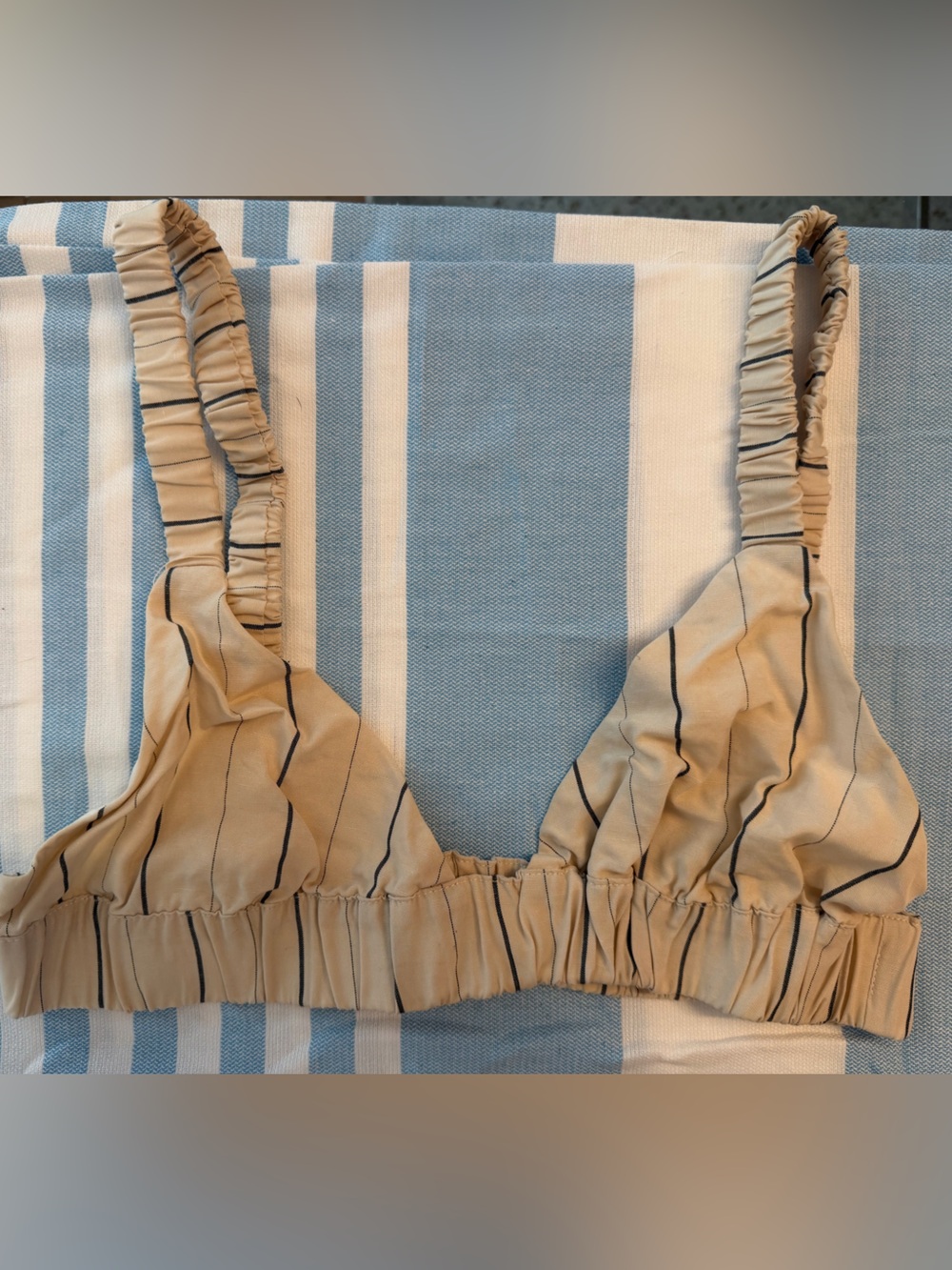 DISSH Beige Striped Bralette